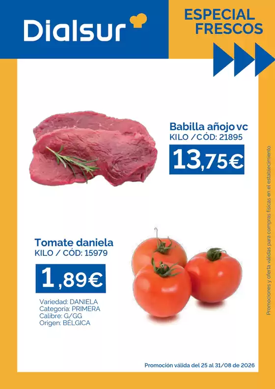 Catálogo Dialsur Cash & Carry | Especial Frescos | 2026-08-25T00:00:00.000Z - 2026-08-31T00:00:00.000Z