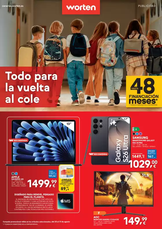 Catálogo Worten | Todo para la vuelta al cole | 2026-08-25T00:00:00.000Z - 2026-08-31T00:00:00.000Z