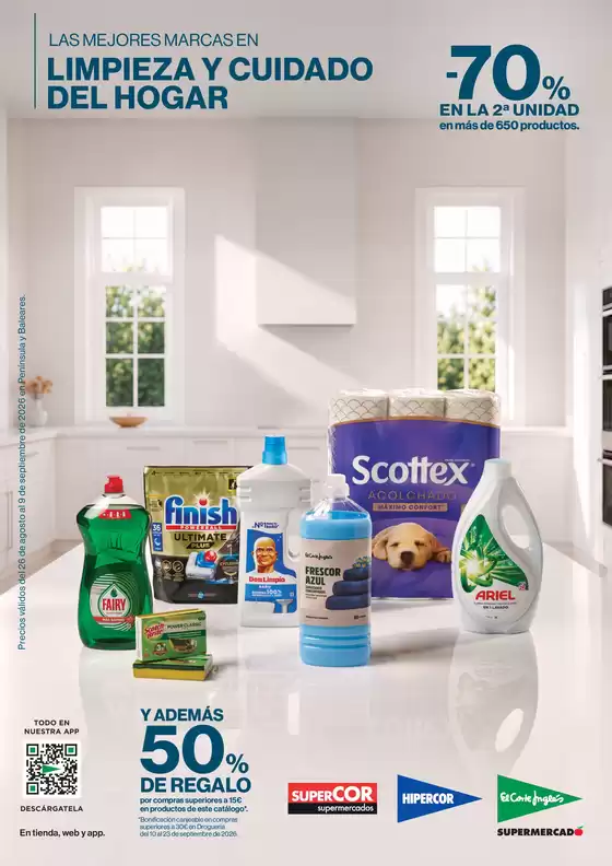 Catálogo Supercor | Las Mejores Marcas En Limpieza Y Cuidado Del Hogar | 2026-08-26T00:00:00.000Z - 2026-09-09T00:00:00.000Z