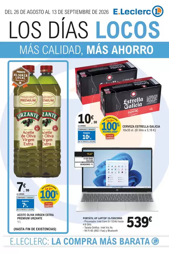 Catálogo E.Leclerc | Días Locos | 2026-08-26T00:00:00.000Z - 2026-09-13T00:00:00.000Z