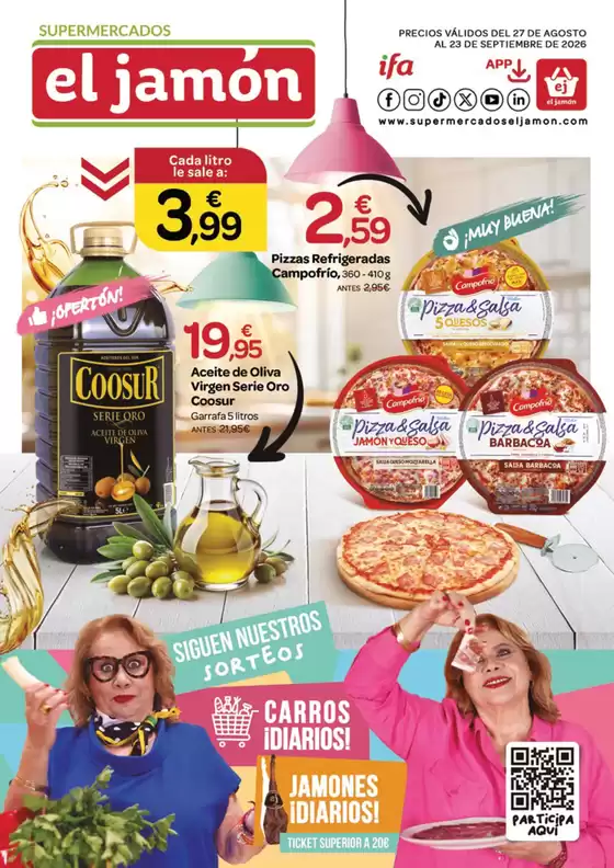 Catálogo Supermercados El Jamón | Precios Válidos Del 27 De Agosto Al 23 De Septiembre De 2026 | 2026-08-27T00:00:00.000Z - 2026-09-23T00:00:00.000Z