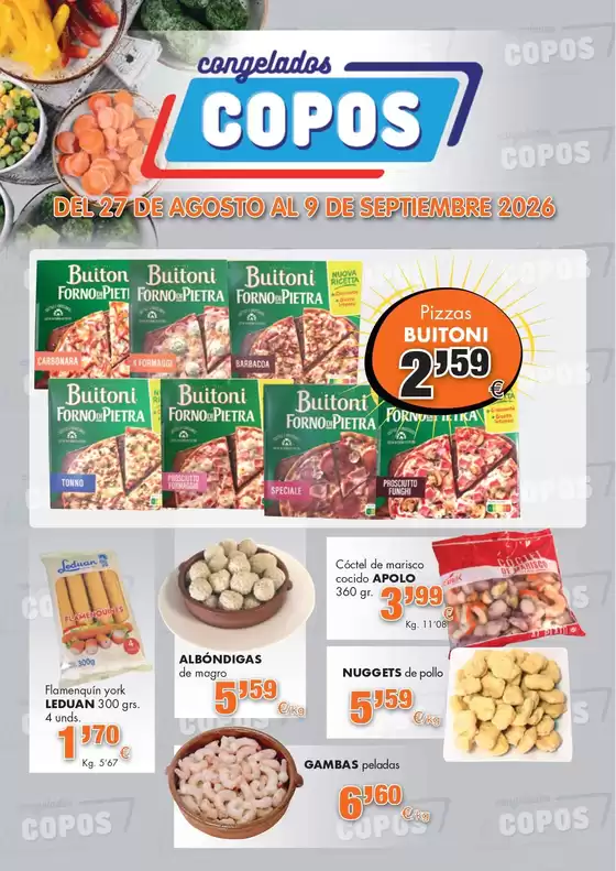 Catálogo Congelados Copos | Del 27 De Agosto Al 9 De Septiembre 2026 | 2026-08-27T00:00:00.000Z - 2026-09-09T00:00:00.000Z