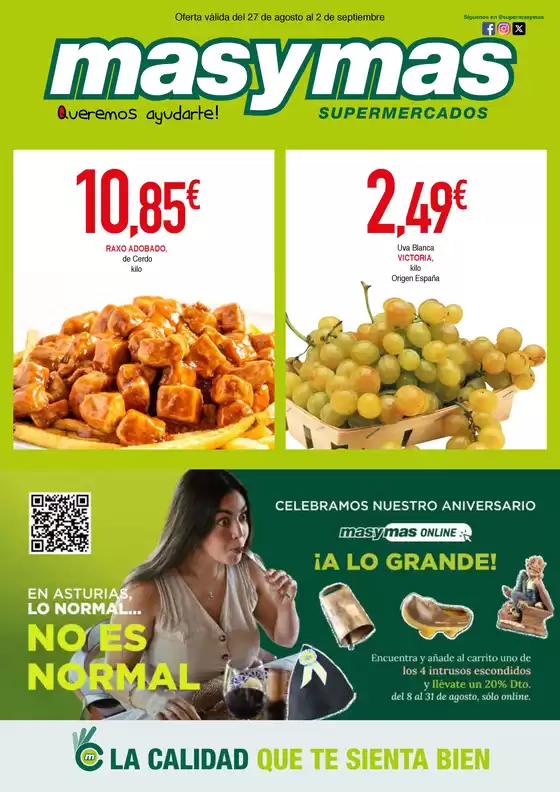 Catálogo Masymas | Oferta válida del 27 de agosto al 2 de septiembre | 2026-08-27T00:00:00.000Z - 2026-09-02T00:00:00.000Z
