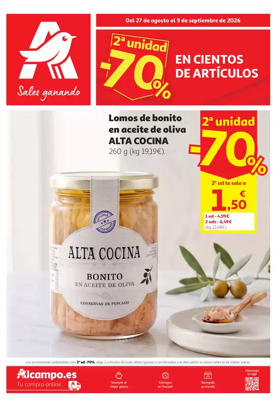 Catálogo Alcampo | Del 27 de agosto al 9 de septiembre de 2026 | 2026-08-27T00:00:00.000Z - 2026-09-09T00:00:00.000Z
