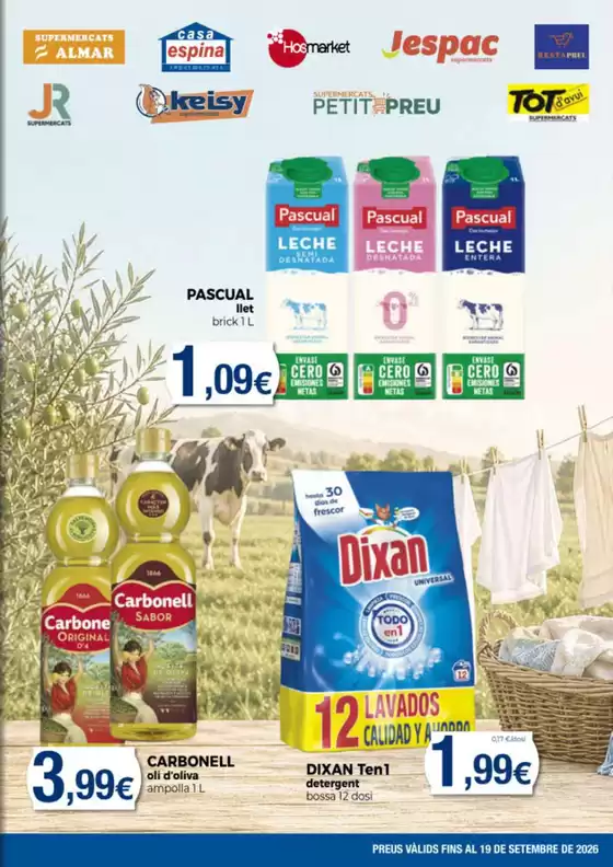 Catálogo Supermercats Jespac | Preus Vàlids Fins Al 19 De Setembre De 2026 | 2026-08-27T00:00:00.000Z - 2026-09-19T00:00:00.000Z