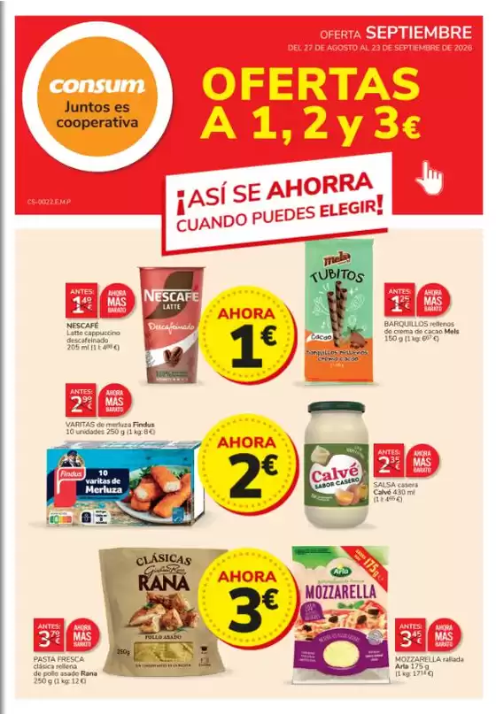 Catálogo Consum en Torres de Cotillas | Oferta Septiembre | 2026-08-27T00:00:00.000Z - 2026-09-23T00:00:00.000Z