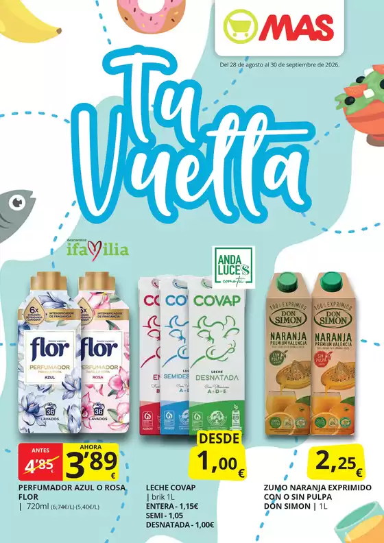Catálogo Supermercados MAS | Tu vuelta | 2026-08-28T00:00:00.000Z - 2026-09-30T00:00:00.000Z