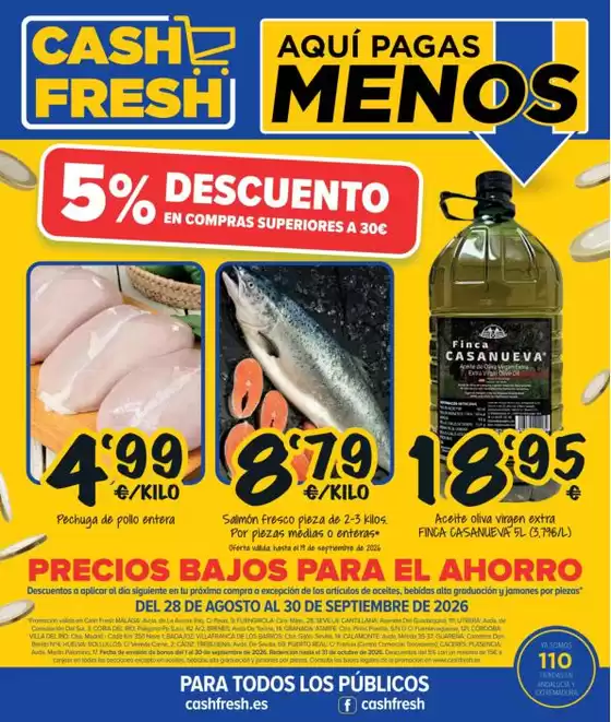 Catálogo Cash Fresh en Sevilla | Precios Bajos Para El Ahorro | 2026-08-28T00:00:00.000Z - 2026-09-30T00:00:00.000Z