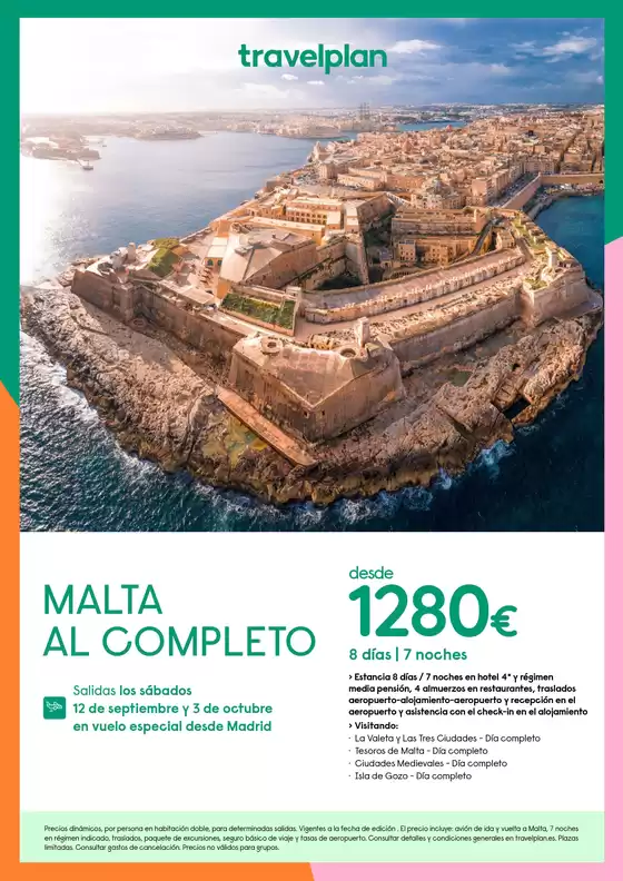 Catálogo Travelplan | Malta Al Completo | 2026-09-12T00:00:00.000Z - 2026-10-03T00:00:00.000Z