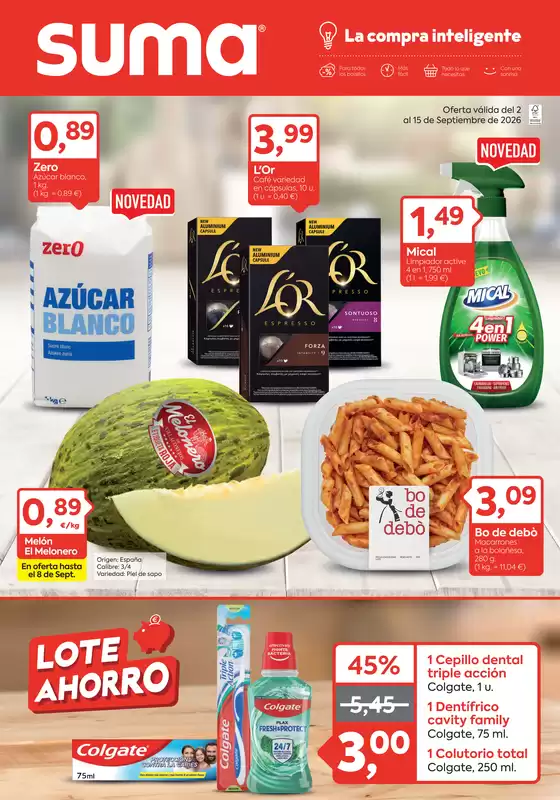 Catálogo Suma Supermercados en Ogíjares | Oferta válida del 2 al 15 de Septiembre de 2026 | 2026-09-02T00:00:00.000Z - 2026-09-15T00:00:00.000Z