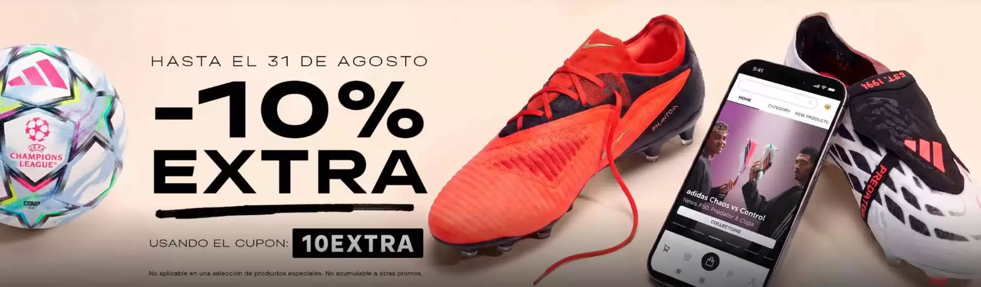 Catálogo Fútbol Emotion | -10% Extra | 2026-08-31T00:00:00.000Z - 2026-08-31T00:00:00.000Z