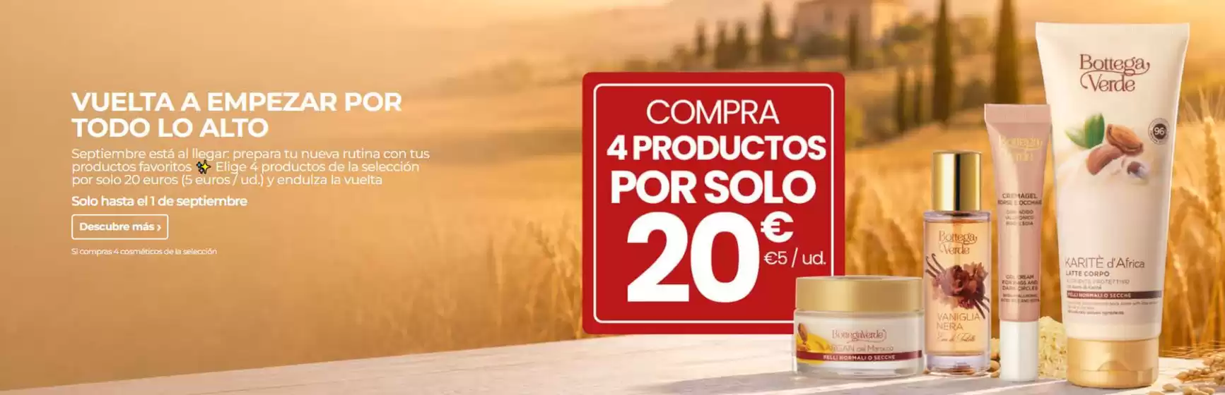 Catálogo Bottega Verde | Vuelta A Empezar Por Todo Lo Alto | 2026-08-31T00:00:00.000Z - 2026-09-01T00:00:00.000Z