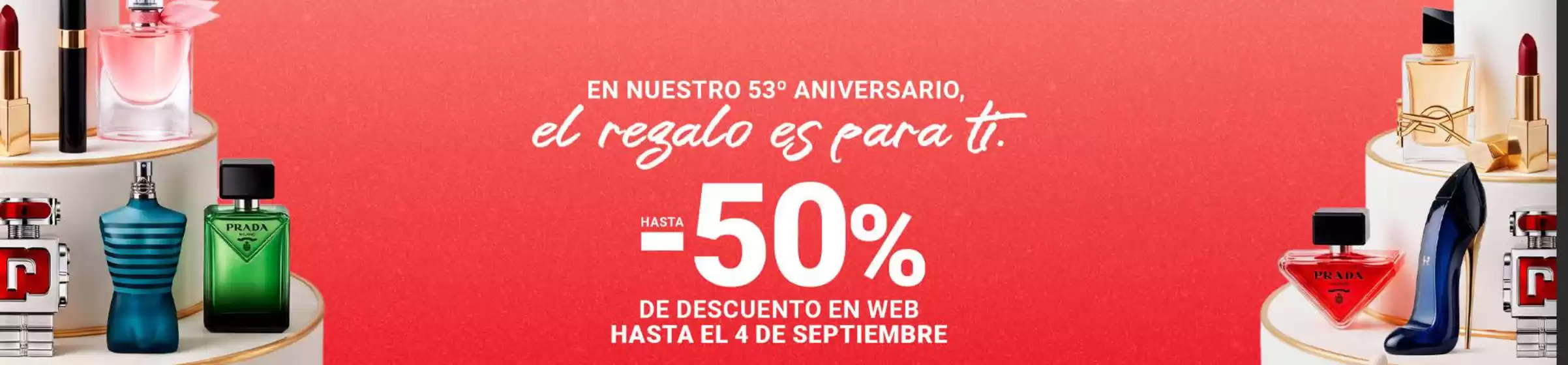 Catálogo Perfumerías Sabina | Hasta -50% de descuento en web | 2026-08-31T00:00:00.000Z - 2026-09-04T00:00:00.000Z