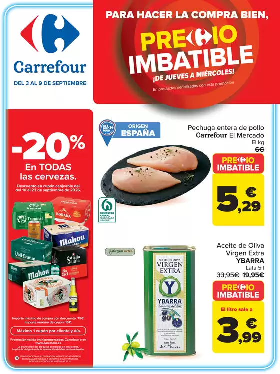 Catálogo Carrefour | VOLANDERA SEPTIEMBRE (Alimentación, Bazar, Textil y Electrónica) | 2026-09-03T00:00:00.000Z - 2026-09-09T00:00:00.000Z
