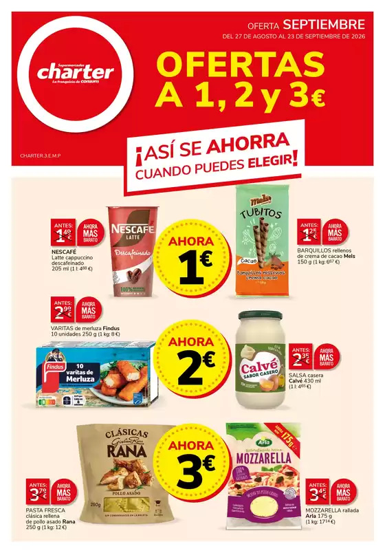 Catálogo Supermercados Charter | Oferta Septiembre | 2026-08-27T00:00:00.000Z - 2026-09-23T00:00:00.000Z
