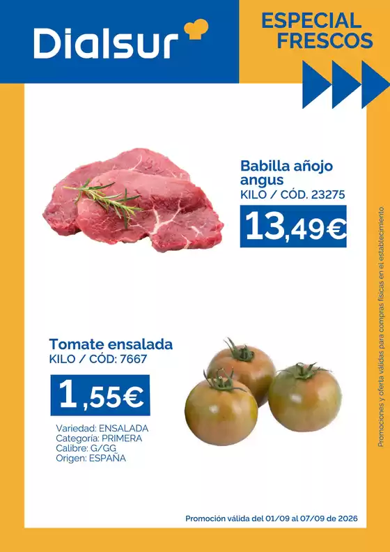 Catálogo Dialsur Cash & Carry | Especial Frescos | 2026-09-01T00:00:00.000Z - 2026-09-07T00:00:00.000Z