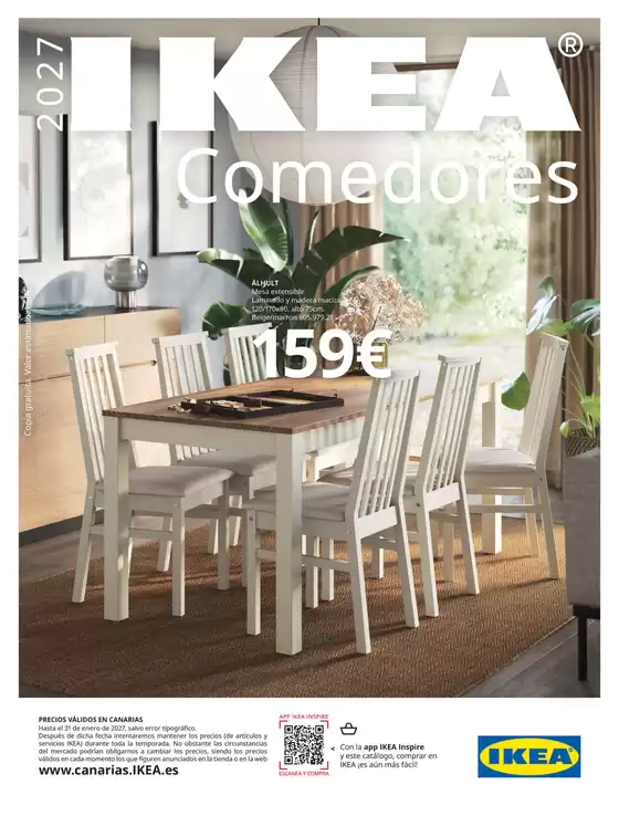 Catálogo IKEA en Llíria | Comedores | 2026-09-01T00:00:00.000Z - 2027-01-31T00:00:00.000Z