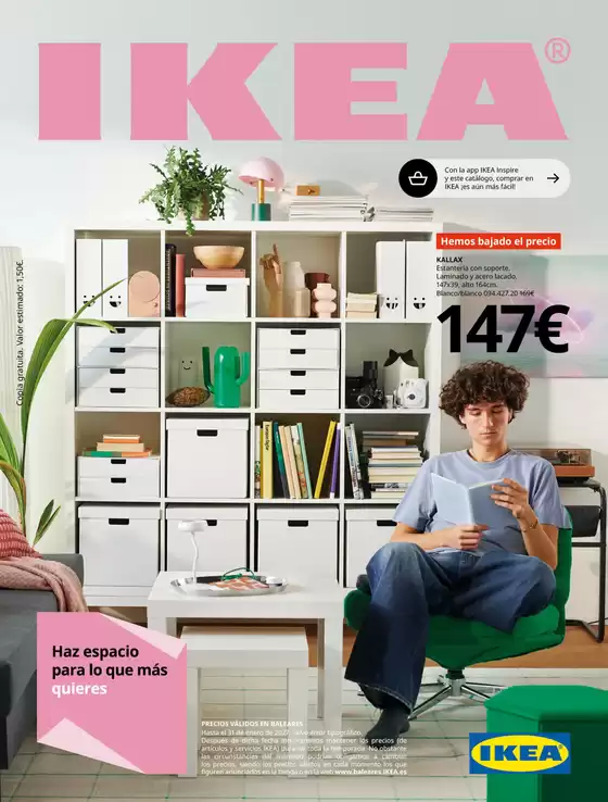 Catálogo IKEA en Lloseta | Haz espacio para lo que más quieres | 2026-09-01T00:00:00.000Z - 2027-01-31T00:00:00.000Z