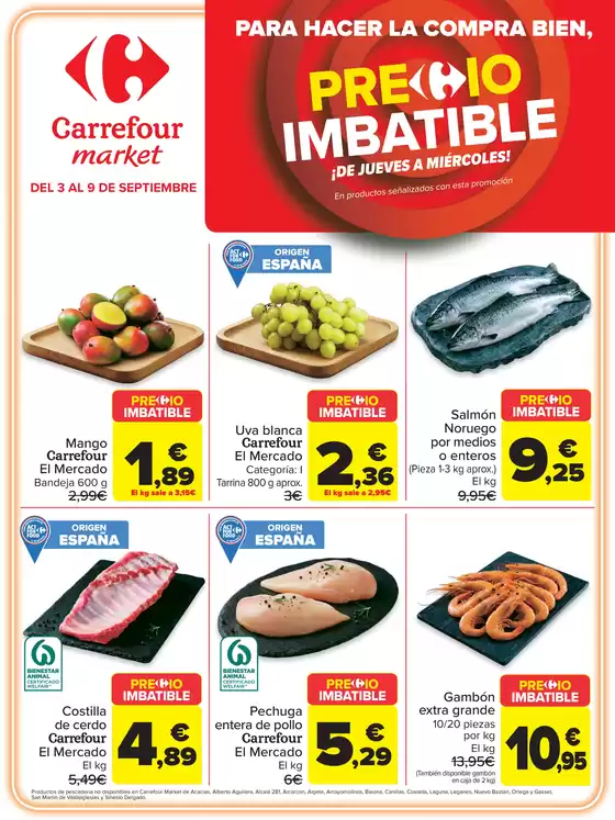 Catálogo Carrefour Market en Basauri | Precio Imbatible | 2026-09-03T00:00:00.000Z - 2026-09-09T00:00:00.000Z