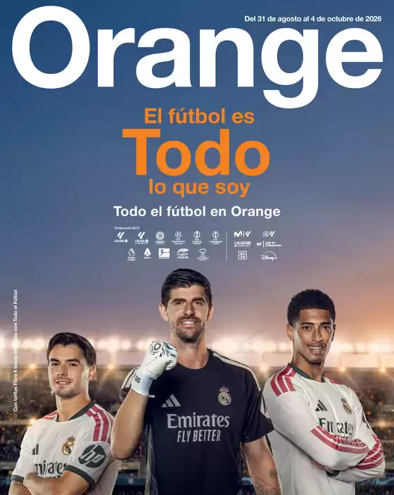 Catálogo Orange en Hospital de Órbigo | Del 31 de agosto al 4 de octubre de 2026 | 2026-09-01T00:00:00.000Z - 2026-10-04T00:00:00.000Z