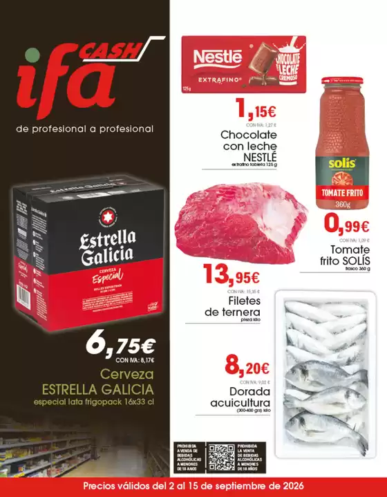 Catálogo Cash Ifa | Precios válidos del 2 al 15 de septiembre de 2026 | 2026-08-02T00:00:00.000Z - 2026-09-15T00:00:00.000Z