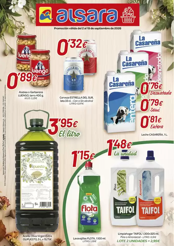 Catálogo Alsara Supermercados | Promoción válida del 2 al 19 de septiembre de 2026 | 2026-09-02T00:00:00.000Z - 2026-09-19T00:00:00.000Z