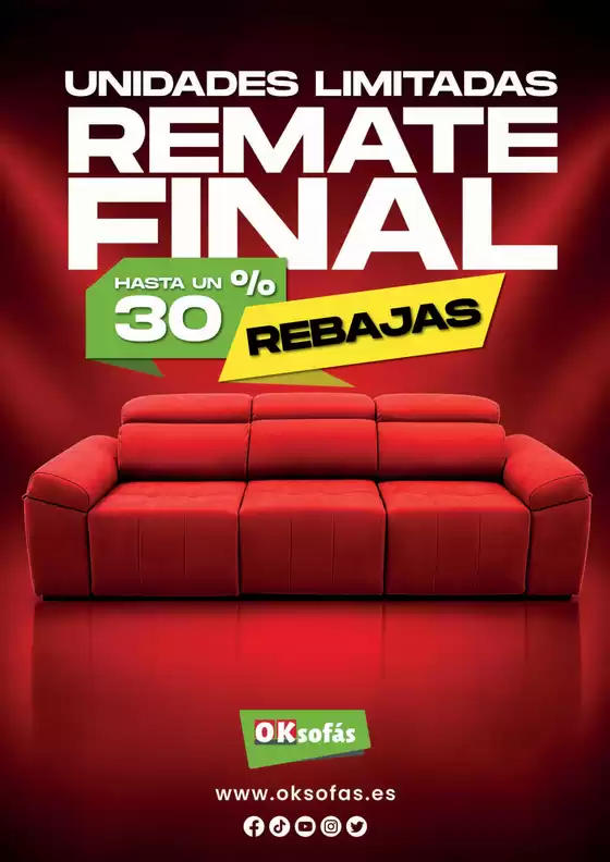 Catálogo OKSofas | Unidades Limitadas Remate Final | 2026-09-02T00:00:00.000Z - 2026-09-30T00:00:00.000Z