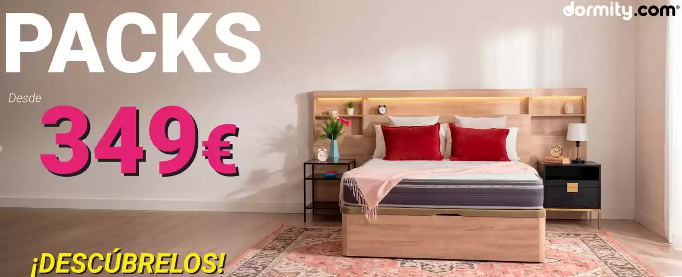 Catálogo Dormity | Packs Desde 349€ | 2026-09-02T00:00:00.000Z - 2026-09-15T00:00:00.000Z