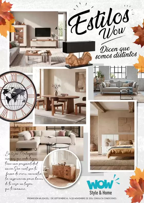 Catálogo WOW Málaga, Style&Home by Mubak | Estilos Wow | 2026-09-02T00:00:00.000Z - 2026-11-14T00:00:00.000Z