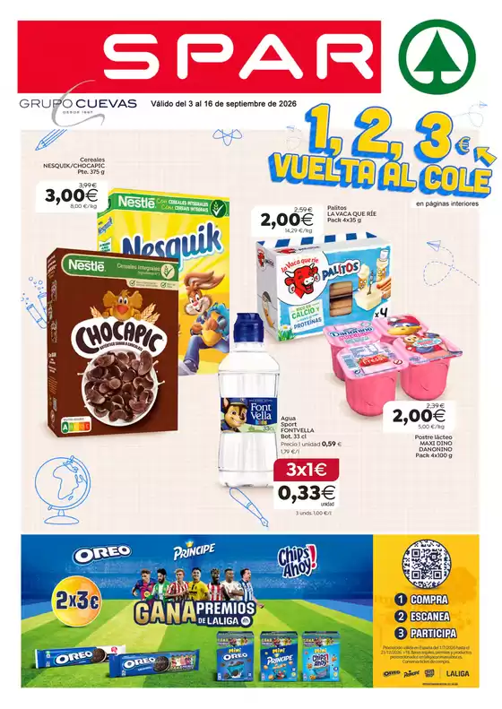 Catálogo SPAR | 1, 2, 3 € Vuelta Al Cole | 2026-09-03T00:00:00.000Z - 2026-09-16T00:00:00.000Z