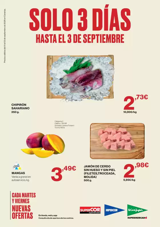 Catálogo Supercor | Solo 3 días | 2026-09-01T00:00:00.000Z - 2026-09-03T00:00:00.000Z