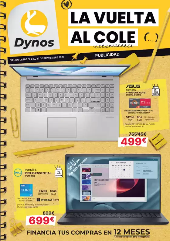 Catálogo Dynos Informática en Beade | La Vuelta Al Cole | 2026-09-03T00:00:00.000Z - 2026-09-27T00:00:00.000Z