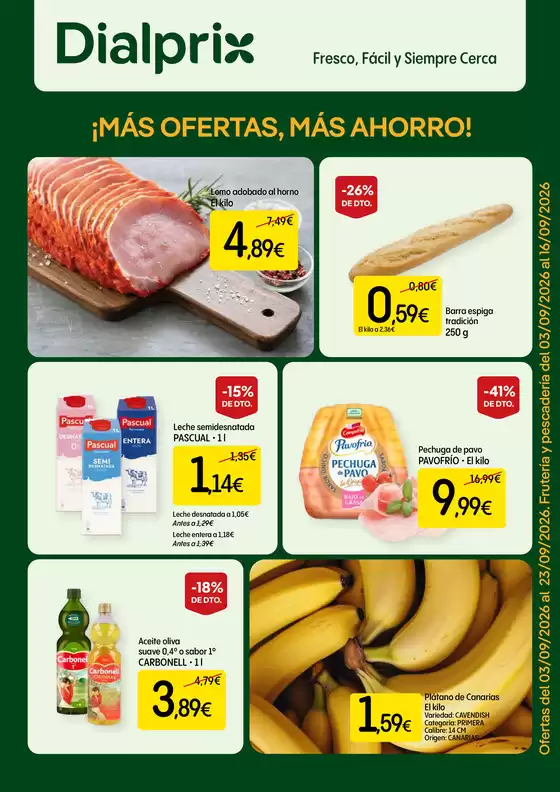 Catálogo Dialprix | ¡Más Ofertas, Más Ahorro! | 2026-09-03T00:00:00.000Z - 2026-09-23T00:00:00.000Z