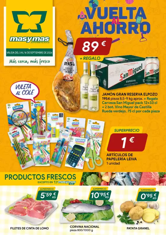 Catálogo Masymas | Vuelta Al Ahorro | 2026-09-03T00:00:00.000Z - 2026-09-16T00:00:00.000Z