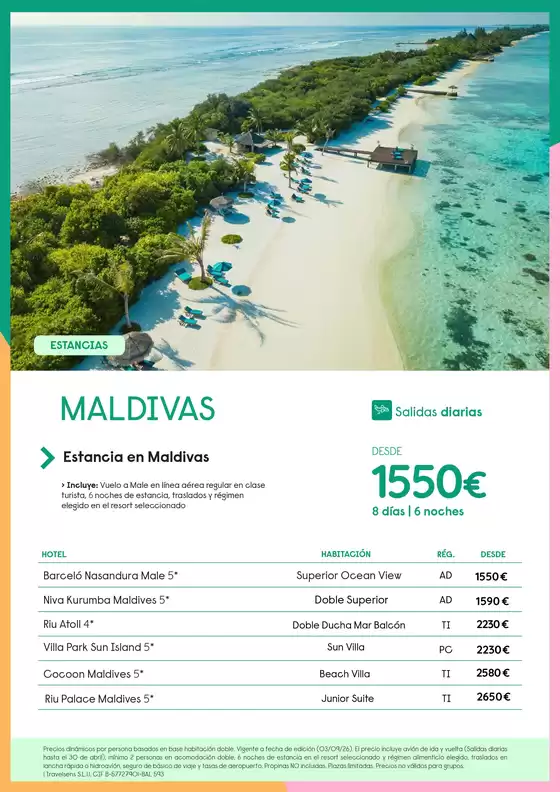 Catálogo Travelplan | Travelplan Maldivas | 2026-09-04T00:00:00.000Z - 2027-04-30T00:00:00.000Z