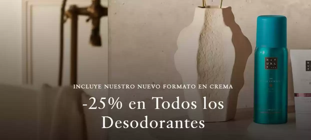 Catálogo Rituals | -25% en Todos los Desodorantes | 2026-09-04T00:00:00.000Z - 2026-09-17T00:00:00.000Z
