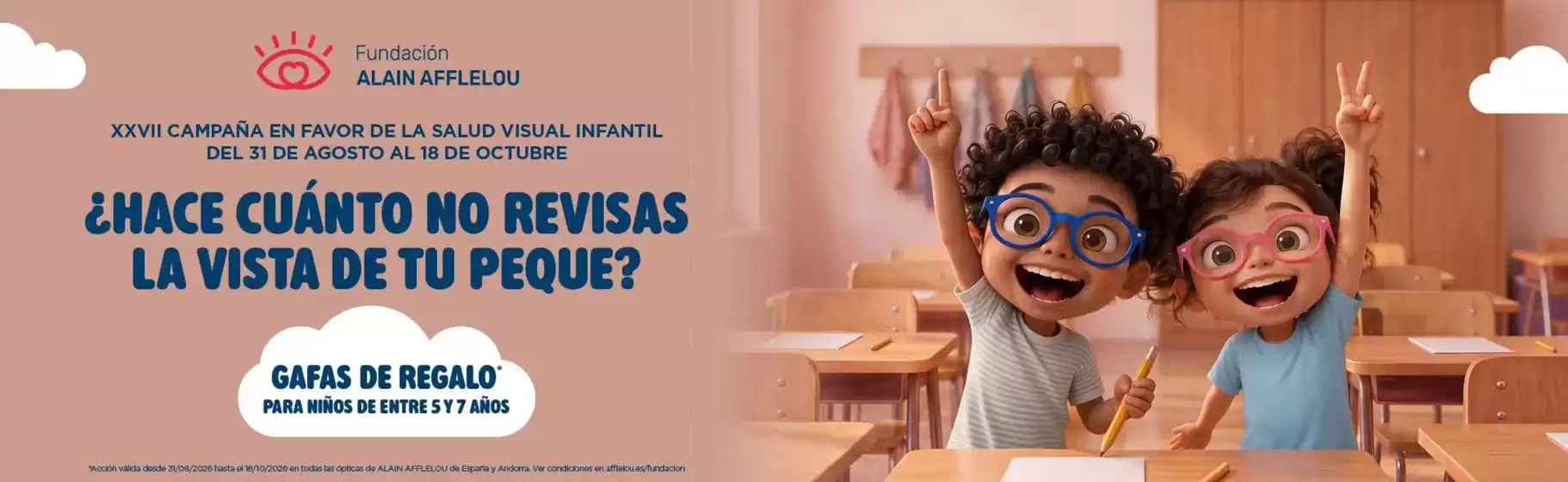 Catálogo Alain Afflelou | Gafas De Regalo Para Niños De Entre 5 Y 7 Años | 2026-09-04T00:00:00.000Z - 2026-10-18T00:00:00.000Z