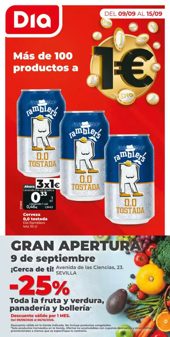 Catálogo Dia en Sevilla | Gran apertura Dia del del 09/09 al 15/09 | 2026-09-09T00:00:00.000Z - 2026-09-15T00:00:00.000Z