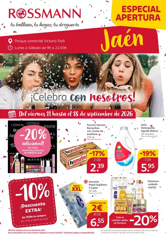 Catálogo Rossmann en Mataró | Especial apertura | 2026-09-11T00:00:00.000Z - 2026-09-18T00:00:00.000Z