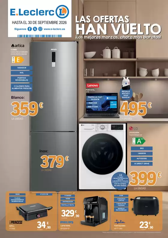 Catálogo E.Leclerc | Las ofertas han vuelto | 2026-09-01T00:00:00.000Z - 2026-09-30T00:00:00.000Z