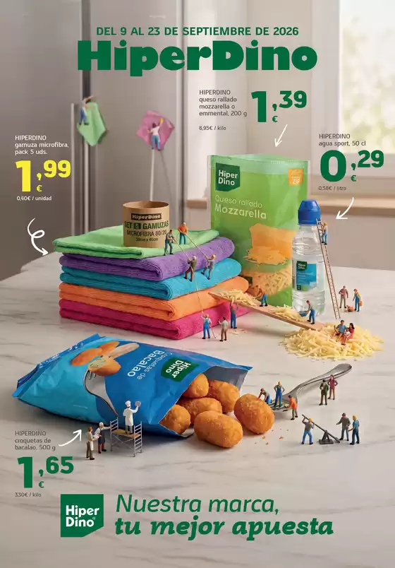 Catálogo HiperDino en Lozoyuela | Oferta especial marca propia desde el 9 de septiembre | 2026-09-09T00:00:00.000Z - 2026-09-23T00:00:00.000Z
