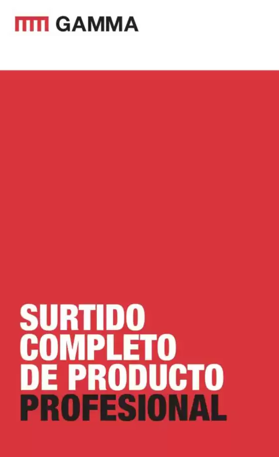 Catálogo Grup Gamma | Surtido Completo De Producto Profesional | 2026-09-08T00:00:00.000Z - 2026-12-31T00:00:00.000Z