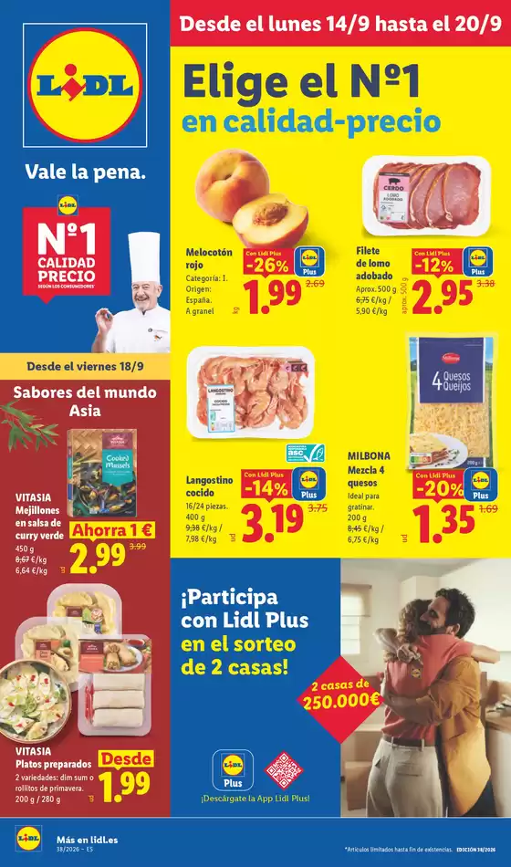 Catálogo Lidl en San Isidro | № 1 PRECIO - Ofertas válidas del 14/09 al 20/09 | 2026-09-14T00:00:00.000Z - 2026-09-20T00:00:00.000Z