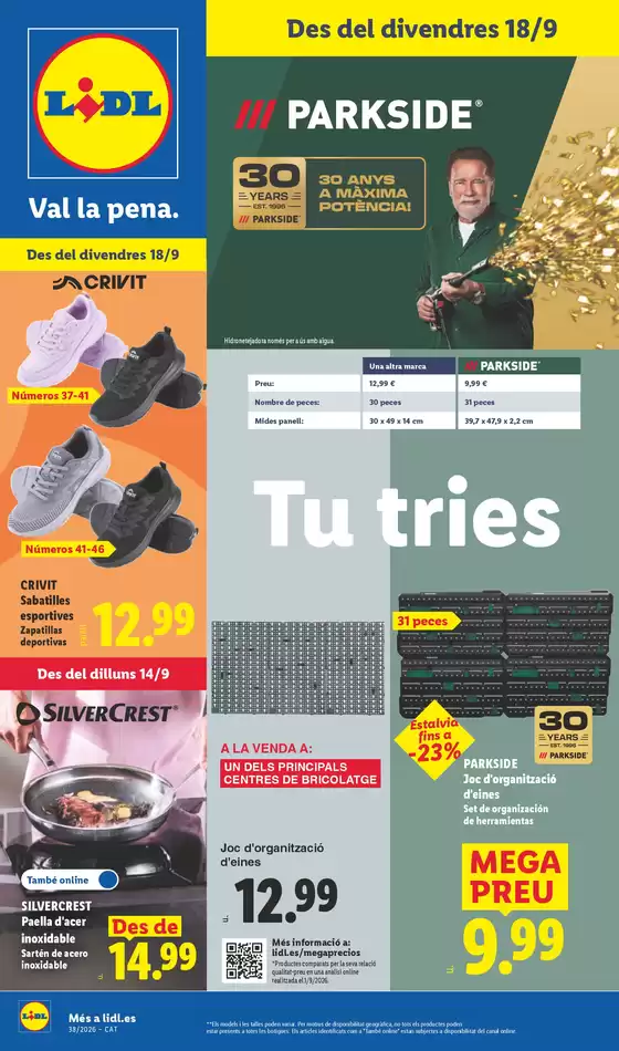 Catálogo Lidl en Torrelles de Foix | ¡Bazar Lidl!- Ofertas válidas del 14/09 al 20/09 | 2026-09-14T00:00:00.000Z - 2026-09-20T00:00:00.000Z
