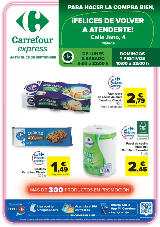 Catálogo Carrefour Express | FELICES DE VOLVER A ATENDERTE! | 2026-09-09T00:00:00.000Z - 2026-09-25T00:00:00.000Z