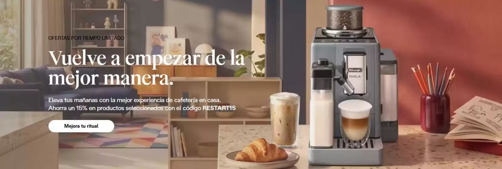 Catálogo De'Longhi en Hontoria | Vuelve a empezar de la mejor manera | 2026-09-09T00:00:00.000Z - 2026-09-22T00:00:00.000Z
