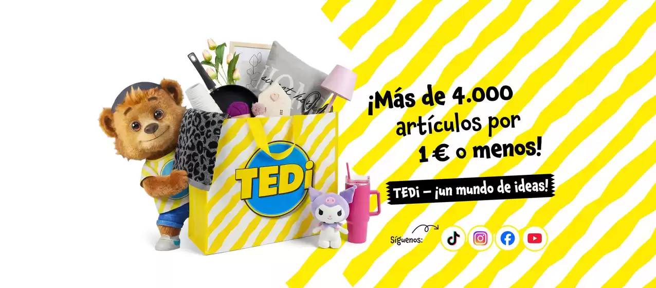 Catálogo TEDi | ¡Más de 4.000 artículos por 1 € o menos! | 2026-09-10T00:00:00.000Z - 2026-09-23T00:00:00.000Z