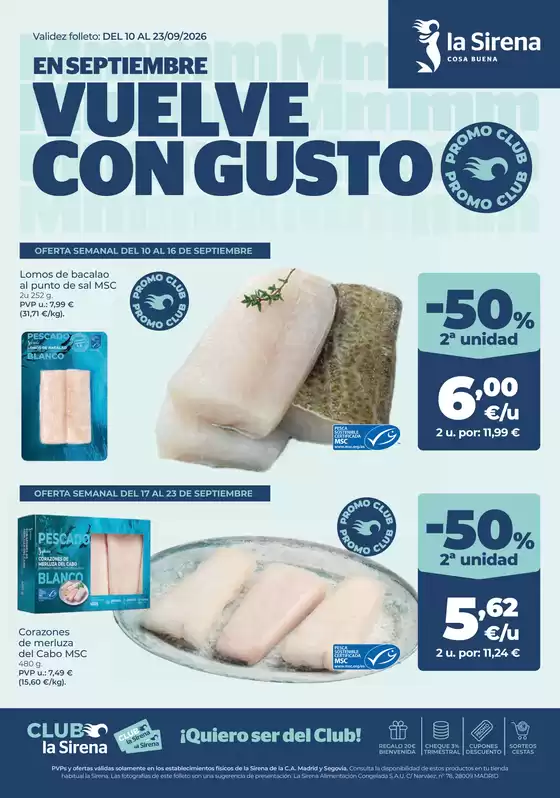 Catálogo La Sirena | En Septiembre Vuelve Con Gusto | 2026-09-10T00:00:00.000Z - 2026-09-23T00:00:00.000Z