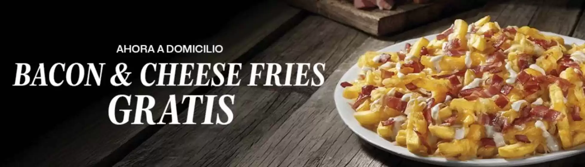 Catálogo Foster's Hollywood | Bacon & Cheese Fries Gratis | 2026-09-10T00:00:00.000Z - 2026-09-27T00:00:00.000Z