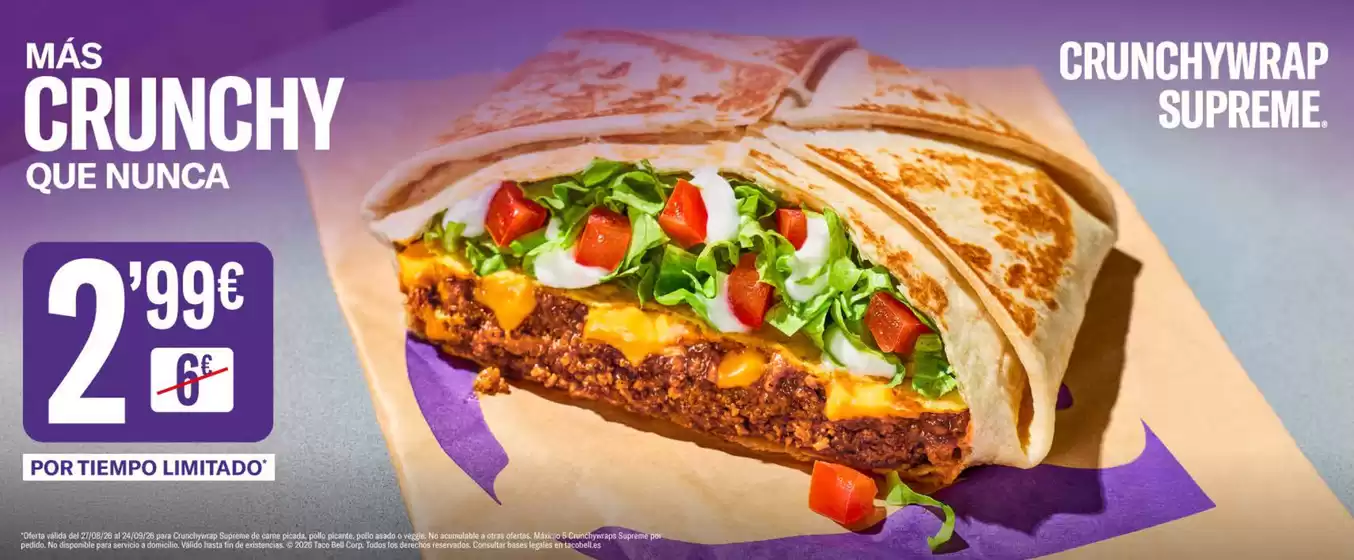 Catálogo Taco Bell | Oferta | 2026-09-10T00:00:00.000Z - 2026-09-24T00:00:00.000Z